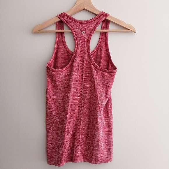 Lululemon Swiftly Tech Tank Top Heathered Cranberry Red 4 - Picture 3 of 16